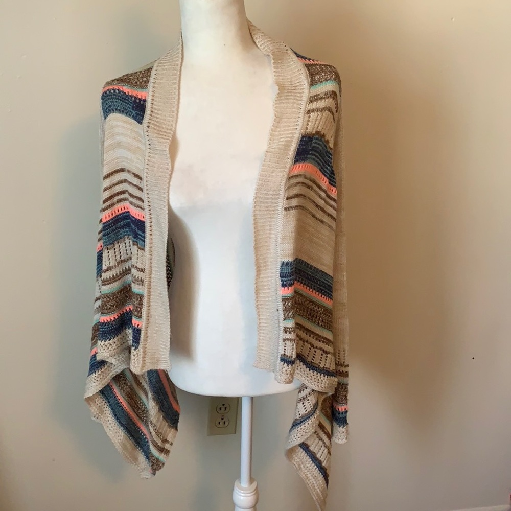 Eyeshadow open front knit‎ cardigan